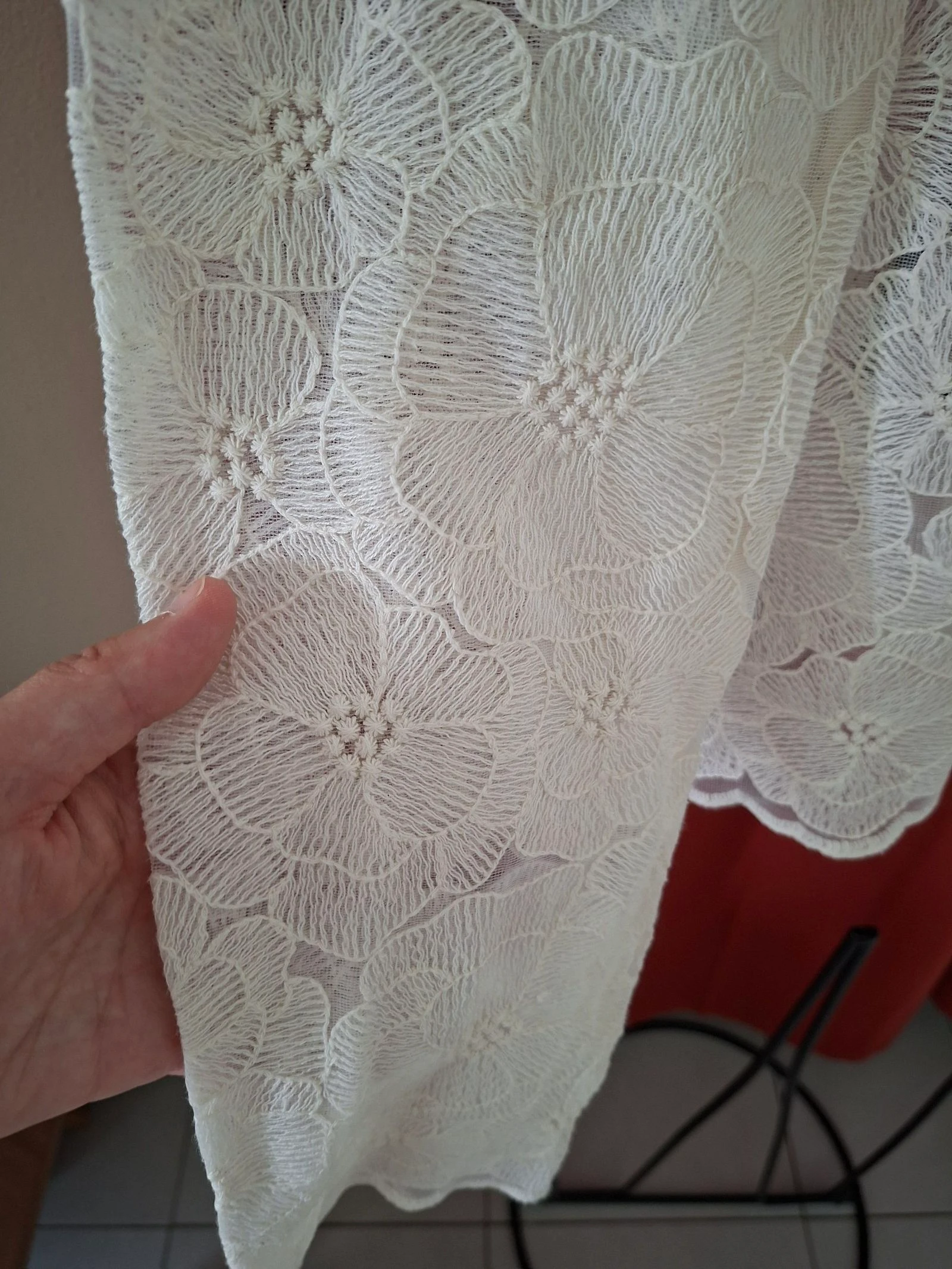 Crème blouse van kant promod M – photo 3